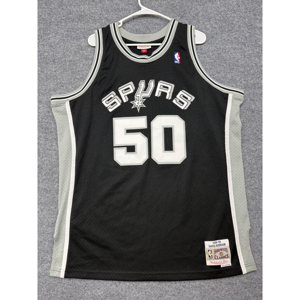 Mitchell & Ness San Antonio Spurs David Robinson 50 Jersey XL 1998-99 Black